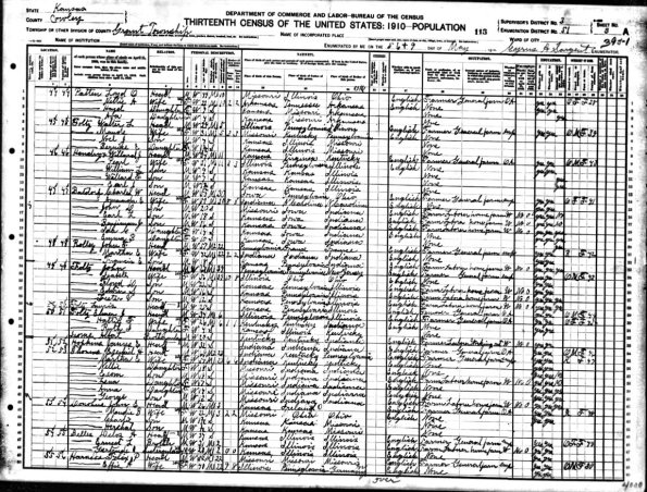 1910 US Census Charles W Batdorf and Fam