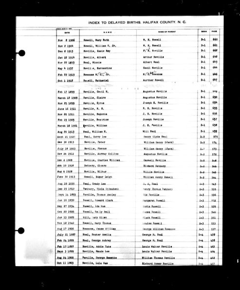 1913 Jun 30 Edgar Leigh Newell-NC Birth index 1800-2000